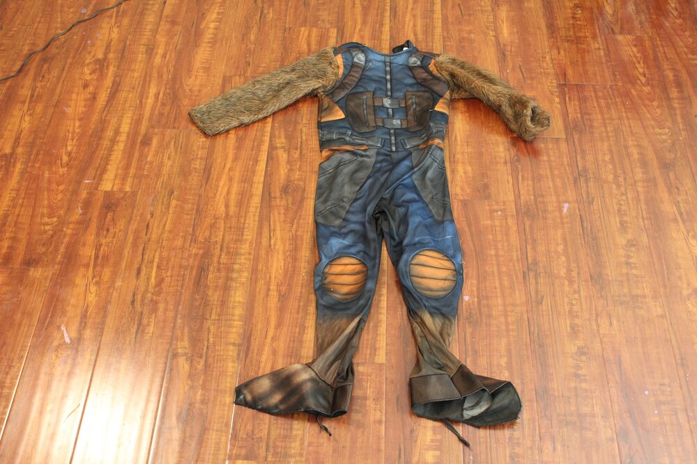 Marvel Rocket Raccoon Children's 6-7y Brown Faux Fur Sleeve Jumps